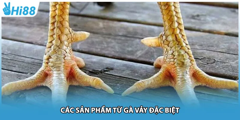 Các sản phẩm từ gà vảy đặc biệt