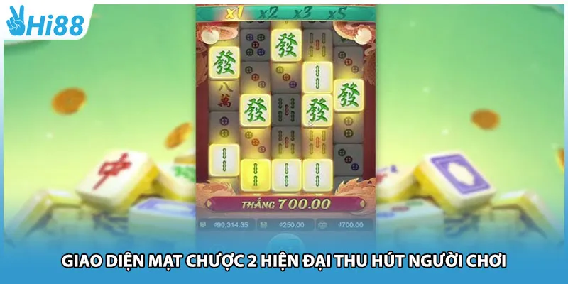 Giao diện mạt chược 2 hiện đại thu hút người chơi
