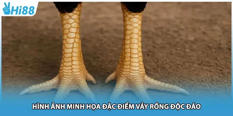 Hình ảnh minh họa đặc điểm vảy rồng độc đáo